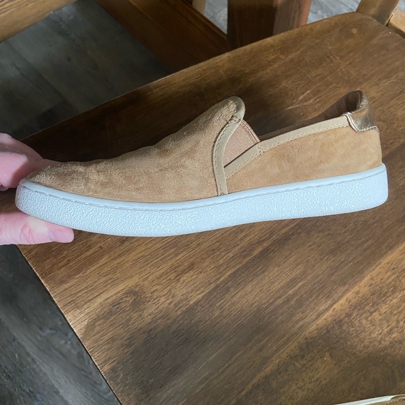 UGG Women's Tan Suede Slip-On Flats - Picture 5 of 10